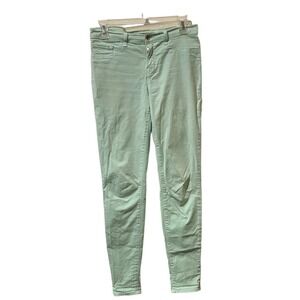 J Brand Mint Green Skinny Jeans Womens Size 29‎ Made in USA Pastel Denim Pants